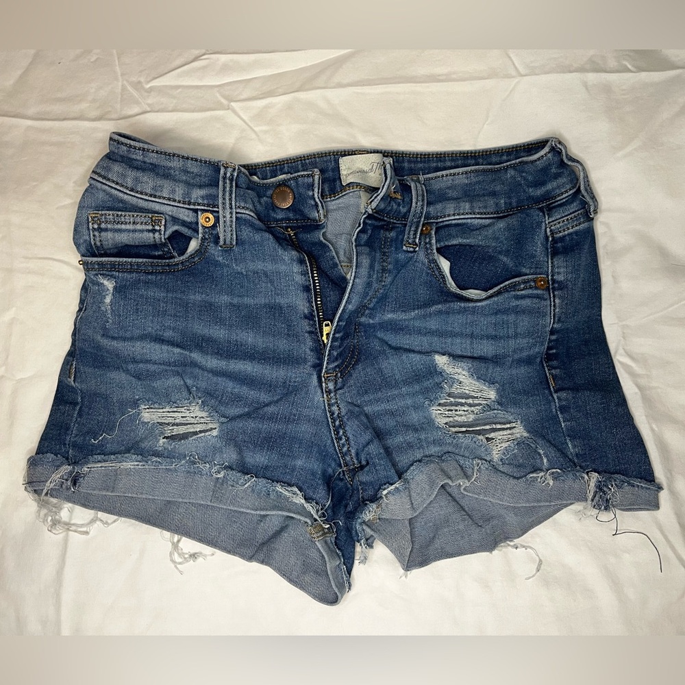 Universal Thread Blue Distressed Jean Shorts